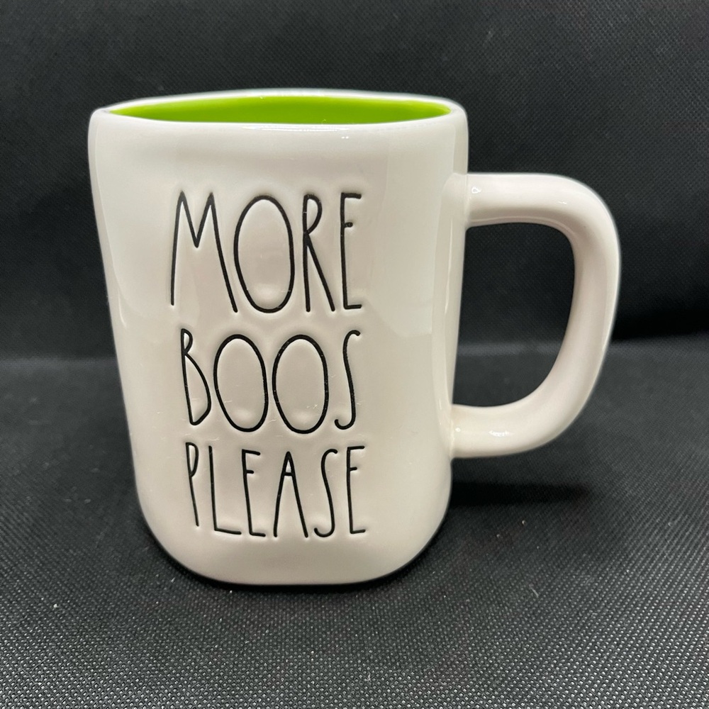 Rae Dunn Halloween MORE BOOS PLEASE mug